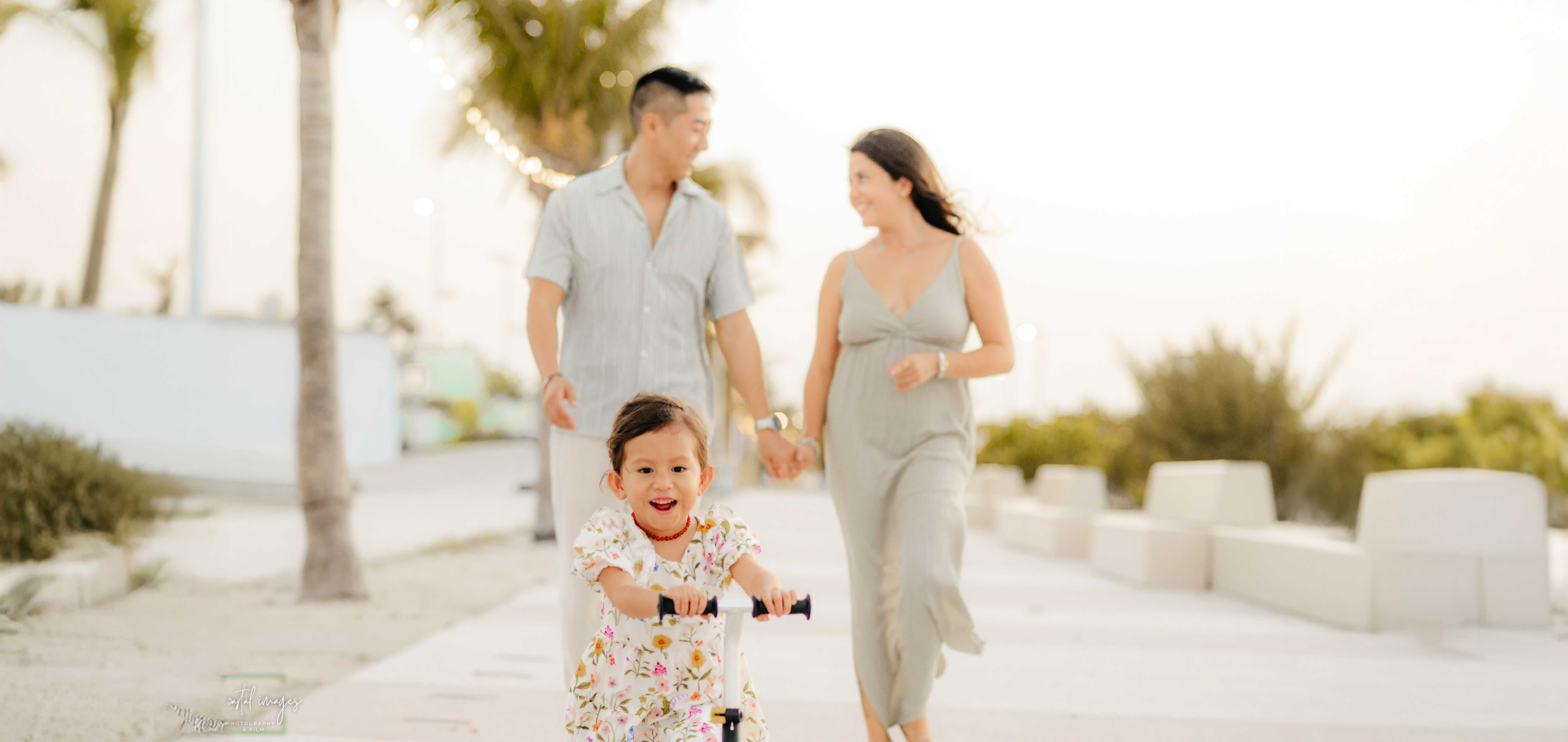 Family photography session on beautiful Progreso beach, Yucatán - Monarch Studio capturing authentic family moments on pristine Gulf of Mexico beaches in Progreso Puerto